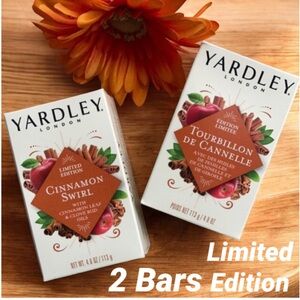 Yardley London Limited Edition Cinnamon Swirl 2 Bar Bundle Bath & Body 4 oz NEW